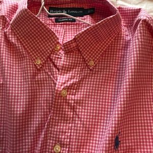 Pink Ralph Lauren Button Down Shirt